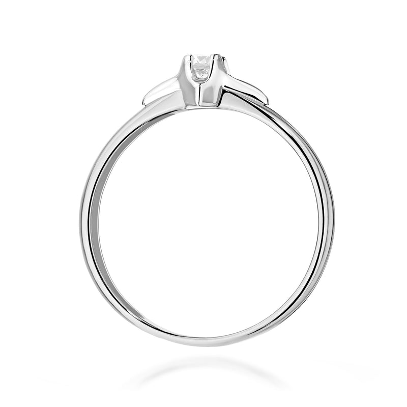 Inel Aur 14K cu Diamant Natural 0.15 ct, imaginea 11 din 12