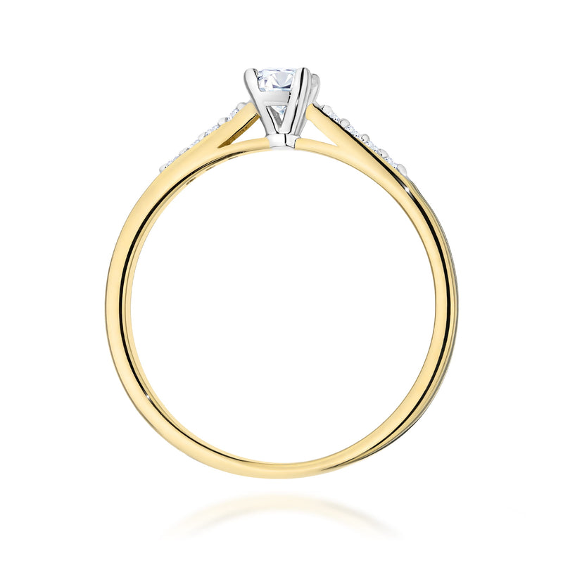 Inel Aur 14K cu Diamante Naturale 0.32 ct, imaginea 3 din 12