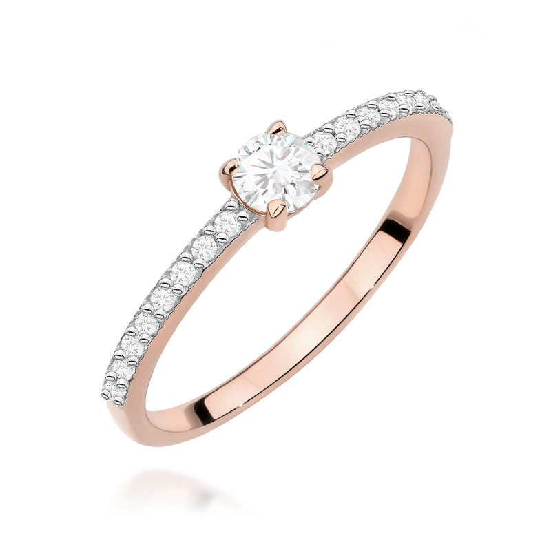 Inel Aur 14K cu Diamante Naturale 0.39 ct, imaginea 5 din 12