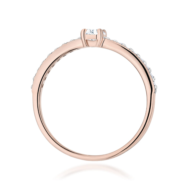 Inel Aur 14K cu Diamante Naturale 0.39 ct, imaginea 7 din 12