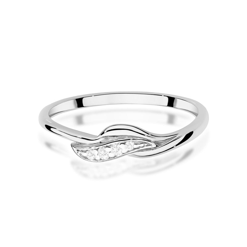 Inel Aur 14K cu Diamante Naturale 0.05 ct, imaginea 10 din 12