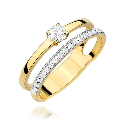 Inel Aur 14K cu Diamante Naturale 0.40 ct