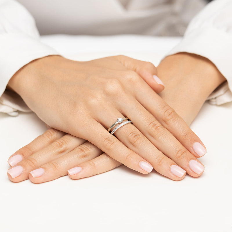 Inel Aur 14K cu Diamante Naturale 0.40 ct, imaginea 12 din 12