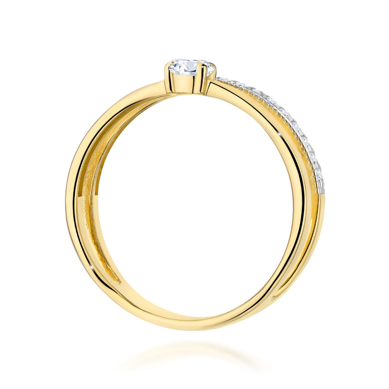 Inel Aur 14K cu Diamante Naturale 0.40 ct, imaginea 3 din 12