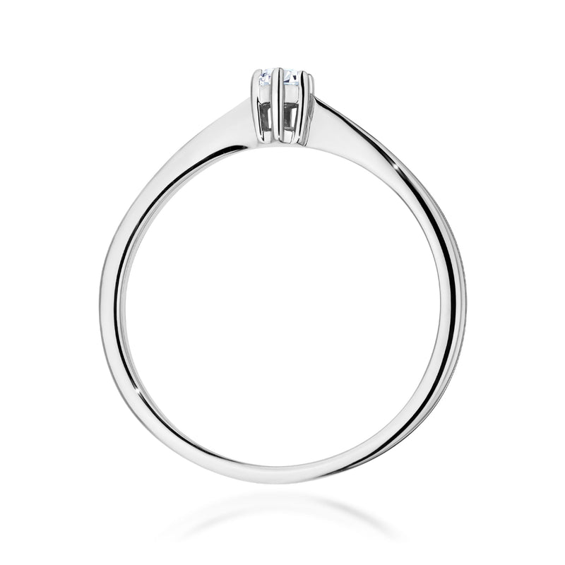Inel Aur 14K cu Diamant Natural 0.10 ct, imaginea 11 din 12