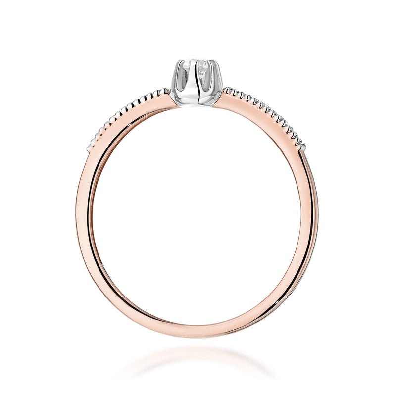 Inel Aur 14K cu Diamante Naturale 0.17 ct, imaginea 7 din 12