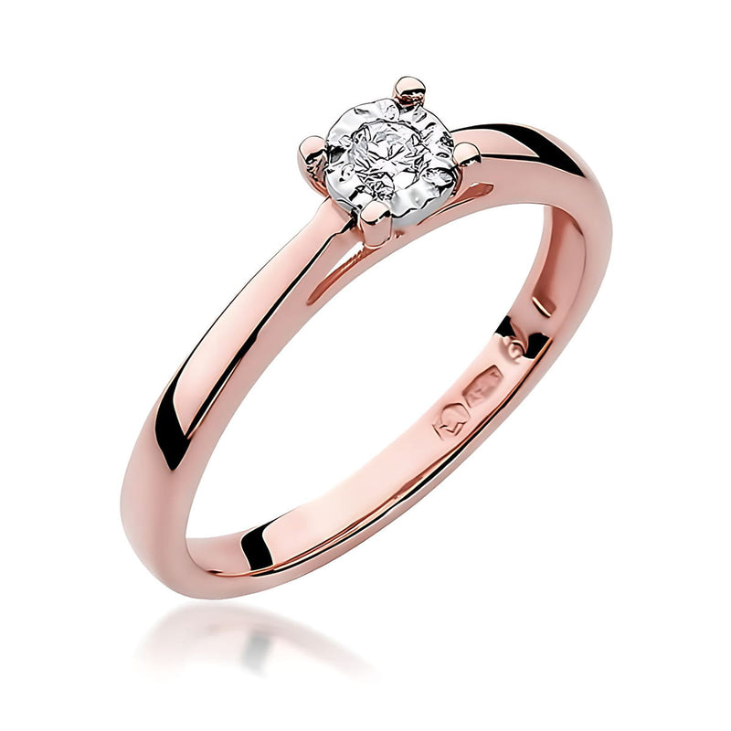 Inel Aur 14K cu Diamant de Laborator 0.08 ct, imaginea 5 din 12
