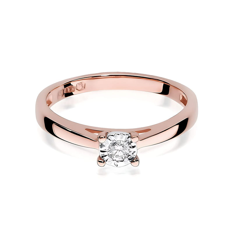 Inel Aur 14K cu Diamant de Laborator 0.08 ct, imaginea 6 din 12