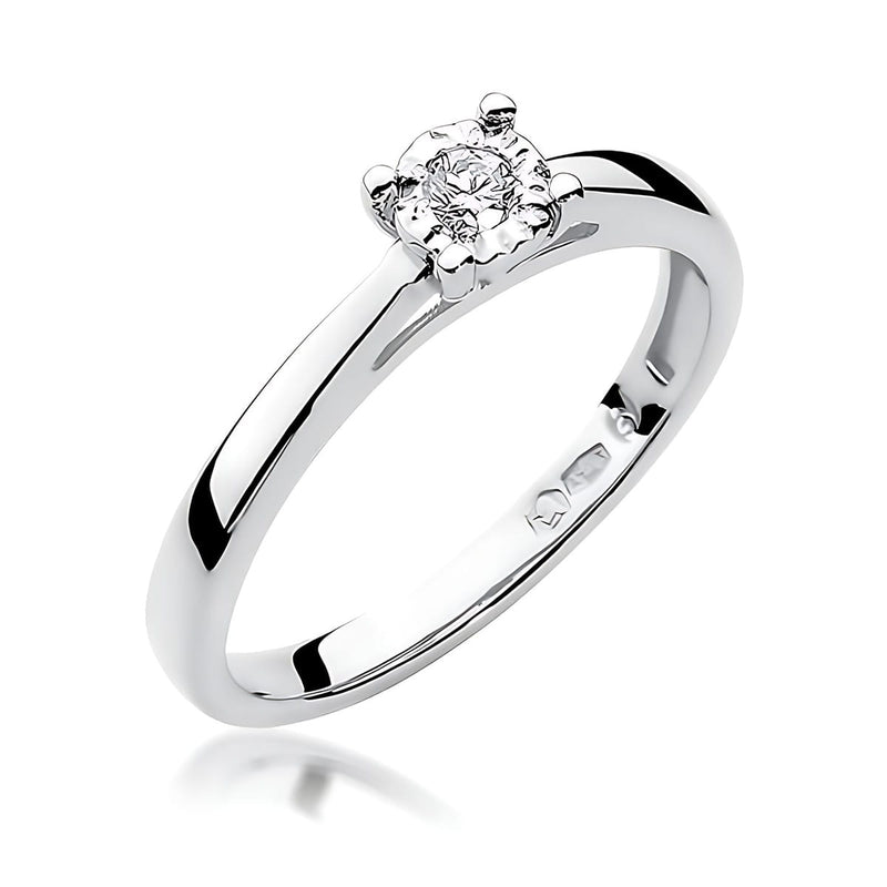 Inel Aur 14K cu Diamant de Laborator 0.08 ct, imaginea 9 din 12