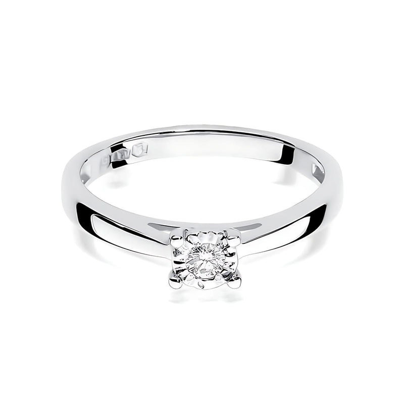 Inel Aur 14K cu Diamant de Laborator 0.08 ct, imaginea 10 din 12