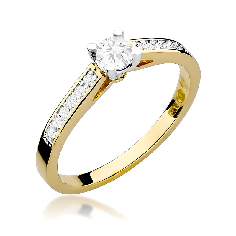 Inel Aur 14K cu Diamante de Laborator 0.36 ct — Aur galben