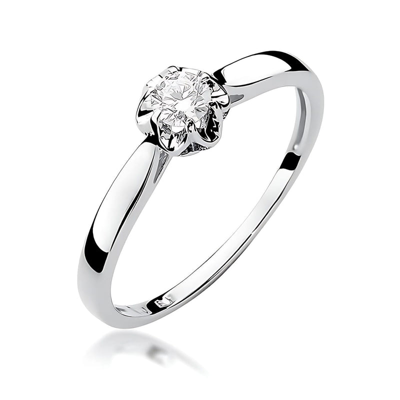 Inel Aur 14K cu Diamant de Laborator 0.15 ct, imaginea 9 din 12
