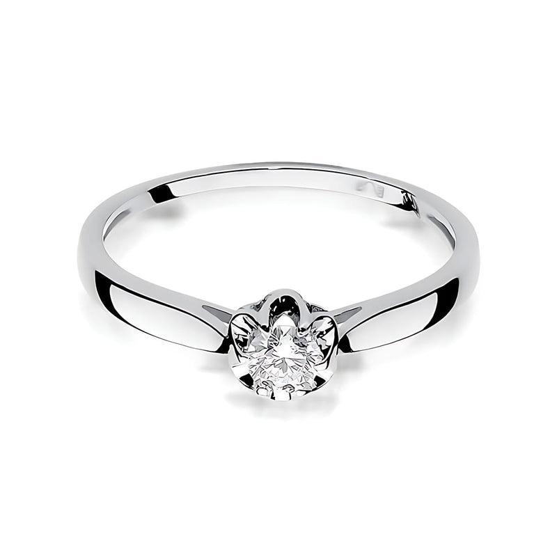 Inel Aur 14K cu Diamant de Laborator 0.15 ct, imaginea 10 din 12
