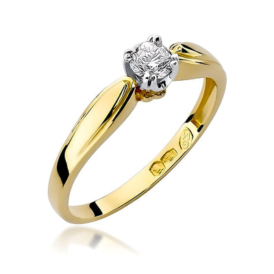 Inel Aur 14K cu Diamant de Laborator 0.25 ct