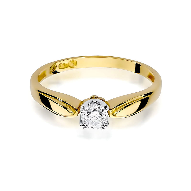 Inel Aur 14K cu Diamant de Laborator 0.25 ct, imaginea 2 din 12