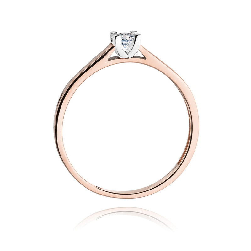 Inel Aur 14K cu Diamant de Laborator 0.10 ct, imaginea 7 din 11