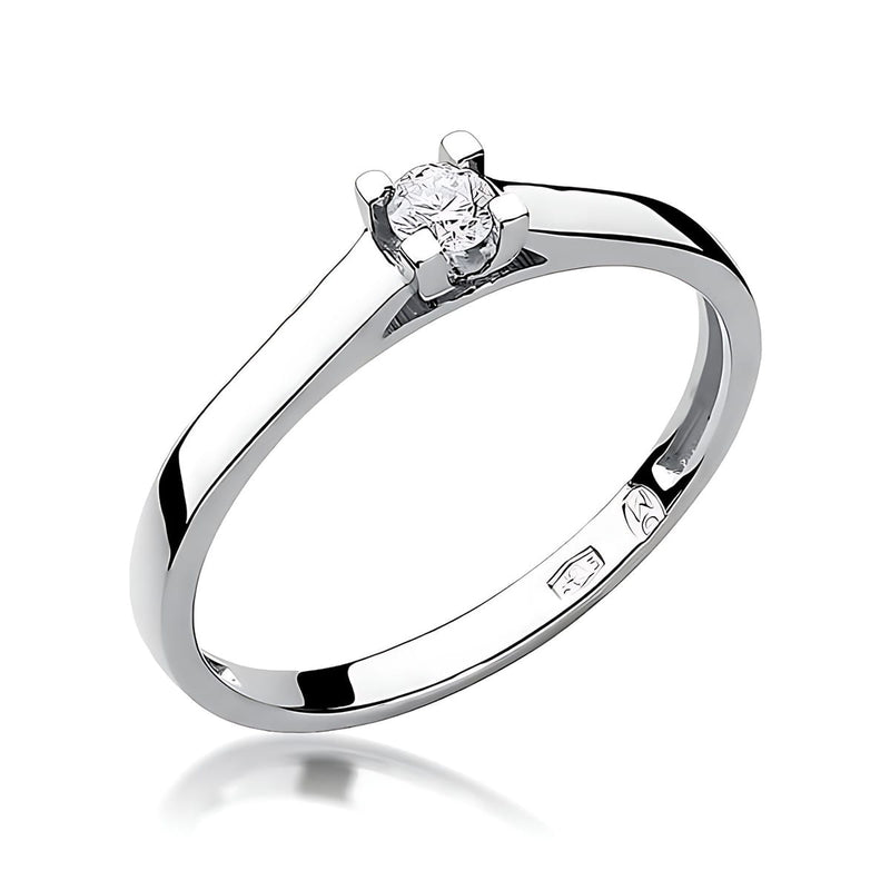 Inel Aur 14K cu Diamant de Laborator 0.10 ct, imaginea 9 din 11
