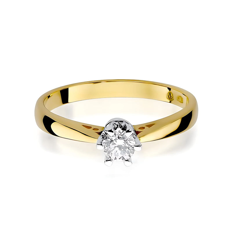 Inel Aur 14K cu Diamant de Laborator 0.25 ct, imaginea 2 din 12