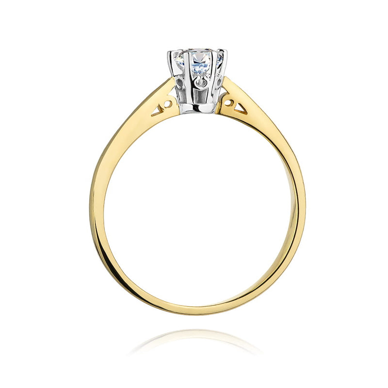 Inel Aur 14K cu Diamant de Laborator 0.25 ct, imaginea 3 din 12