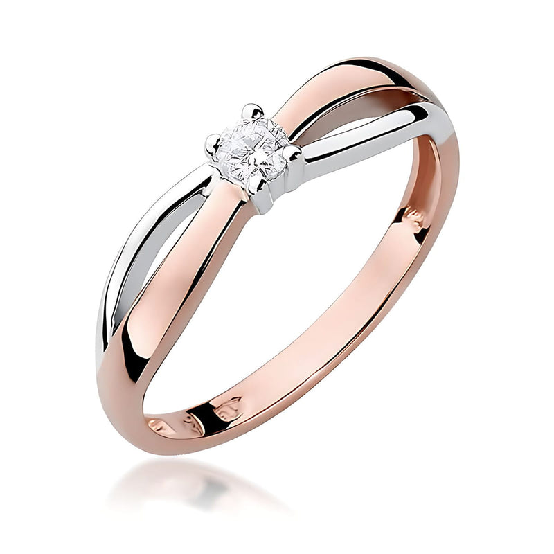 Inel Aur 14K cu Diamant de Laborator 0.10 ct, imaginea 5 din 12