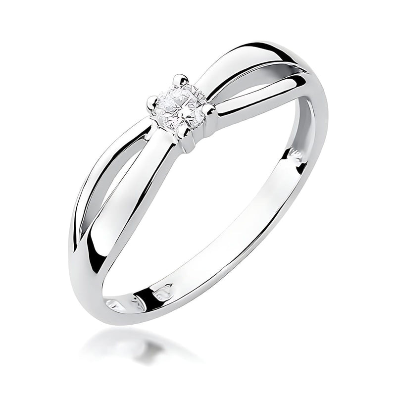 Inel Aur 14K cu Diamant de Laborator 0.10 ct, imaginea 9 din 12