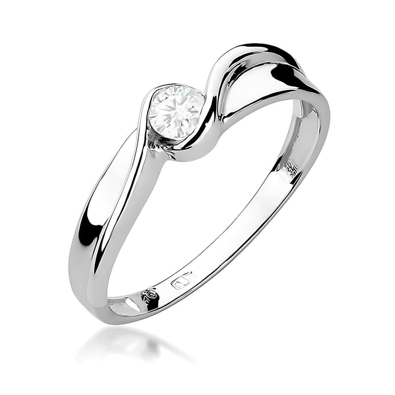 Inel Aur 14K cu Diamant de Laborator 0.15 ct, imaginea 9 din 12