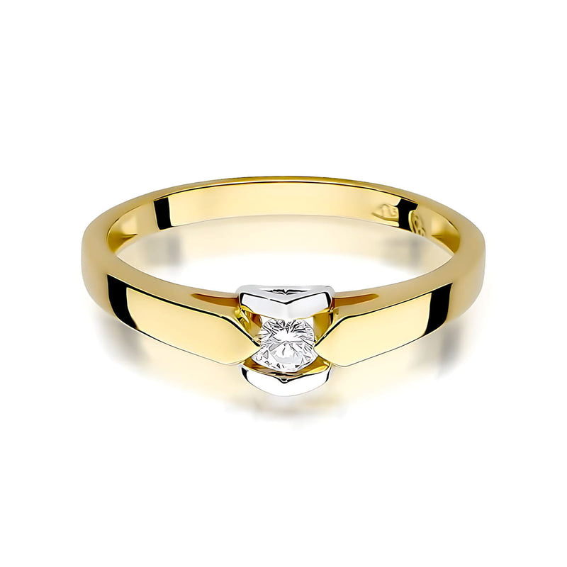 Inel Aur 14K cu Diamant de Laborator 0.10 ct, imaginea 2 din 12