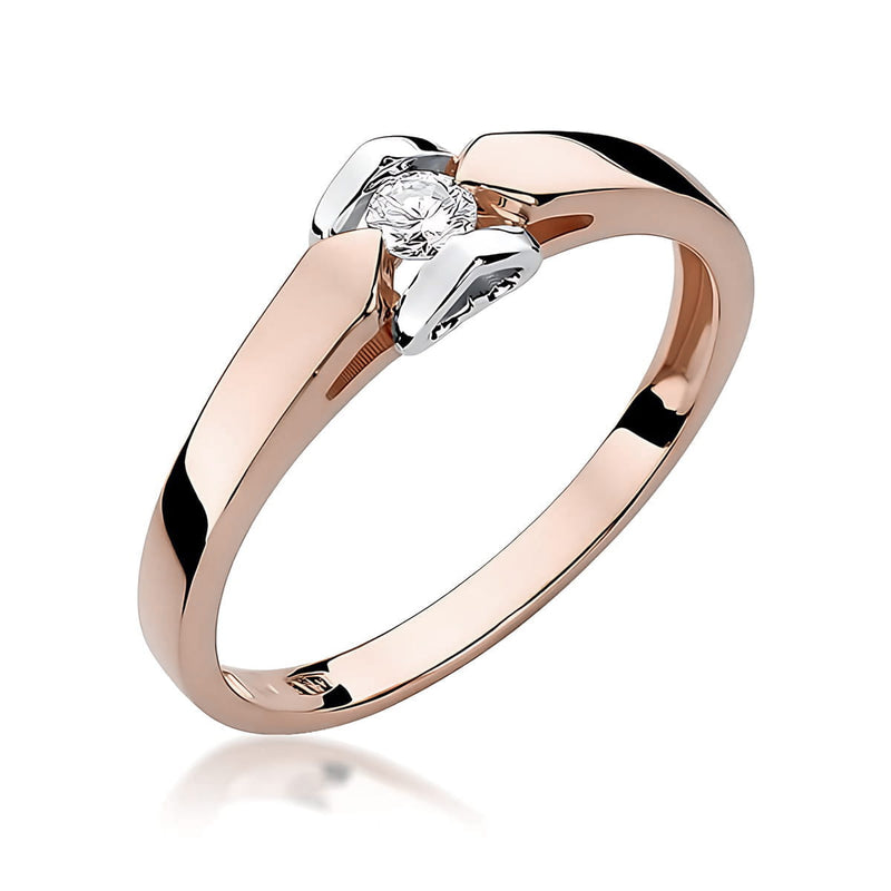 Inel Aur 14K cu Diamant de Laborator 0.10 ct, imaginea 5 din 12