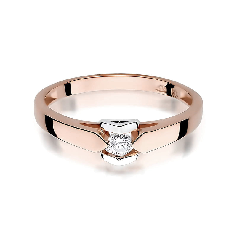 Inel Aur 14K cu Diamant de Laborator 0.10 ct, imaginea 6 din 12