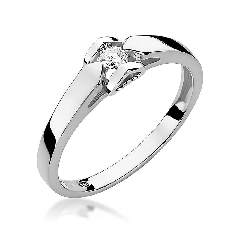 Inel Aur 14K cu Diamant de Laborator 0.10 ct, imaginea 9 din 12