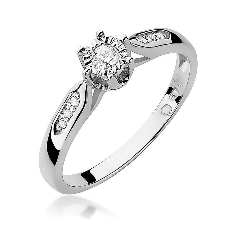 Inel Aur 14K cu Diamante de Laborator 0.13 ct, imaginea 9 din 12