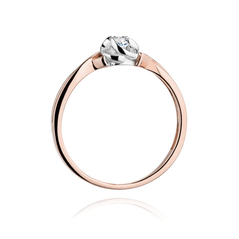 Inel Aur 14K cu Diamant de Laborator 0.10 ct, imaginea 7 din 12