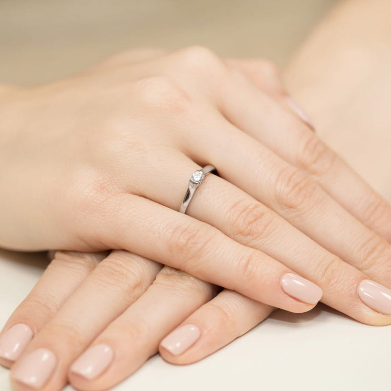 Inel Aur 14K cu Diamant de Laborator 0.15 ct, imaginea 12 din 12