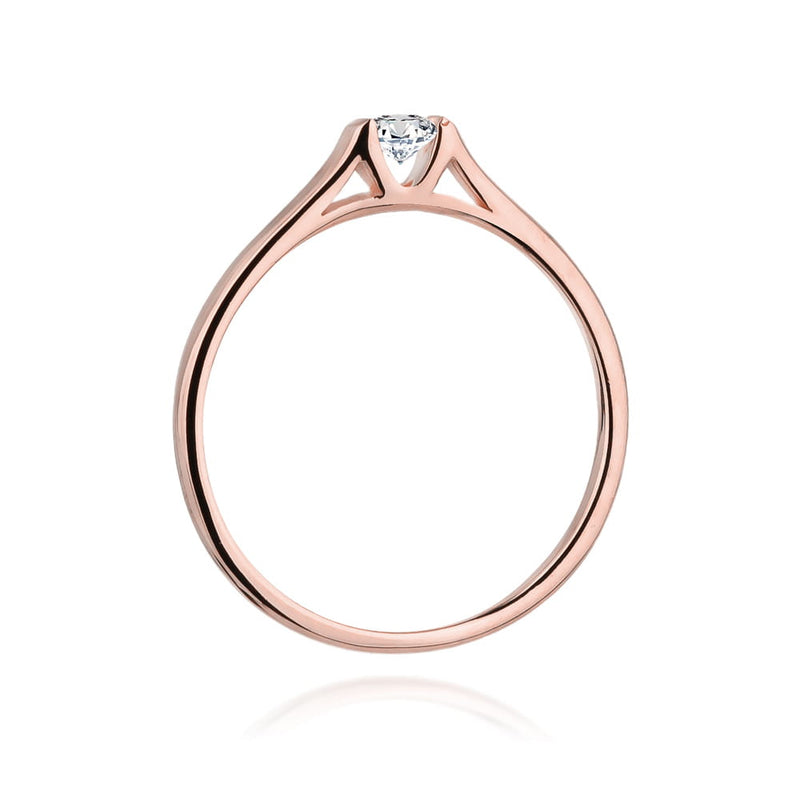 Inel Aur 14K cu Diamant de Laborator 0.15 ct, imaginea 7 din 12
