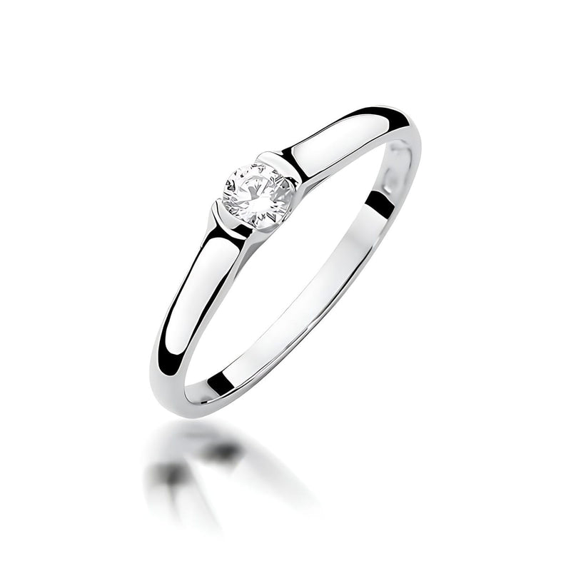 Inel Aur 14K cu Diamant de Laborator 0.15 ct, imaginea 9 din 12