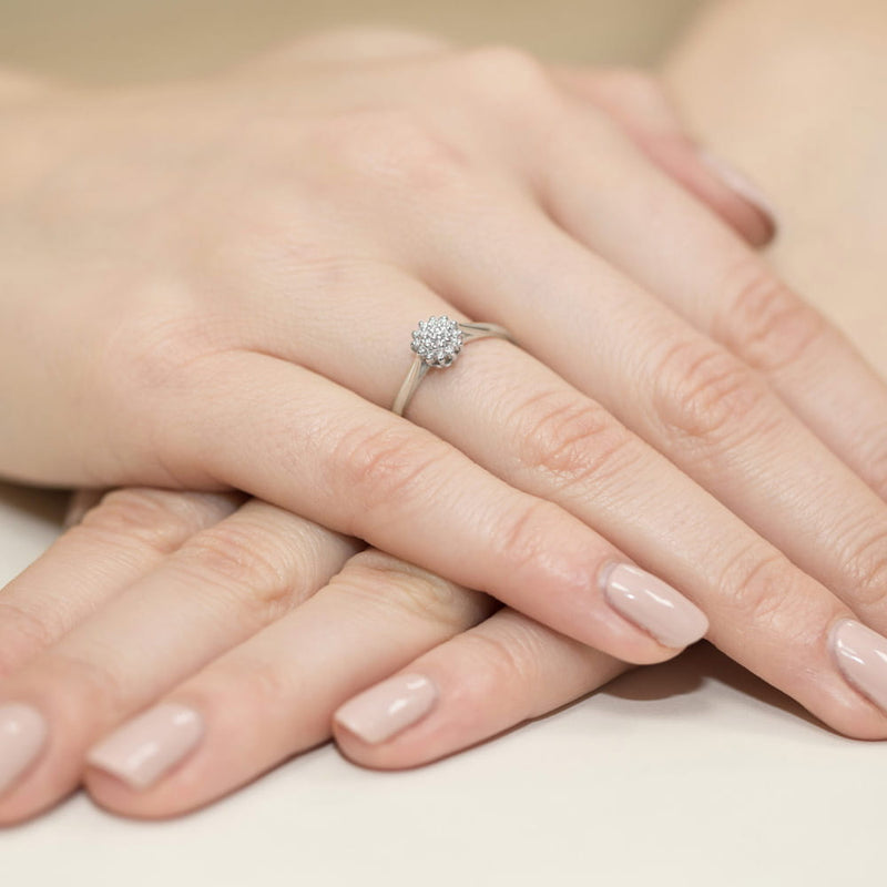 Inel Aur 14K cu Diamante de Laborator 0.10 ct, imaginea 12 din 12