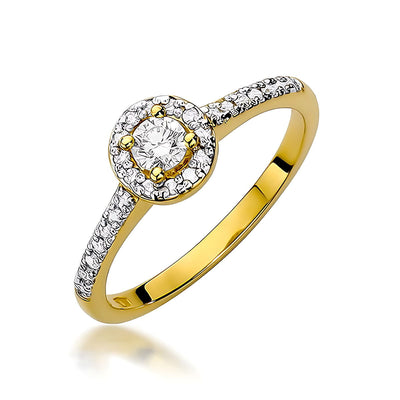 Inel Aur 14K cu Diamante de Laborator 0.28 ct