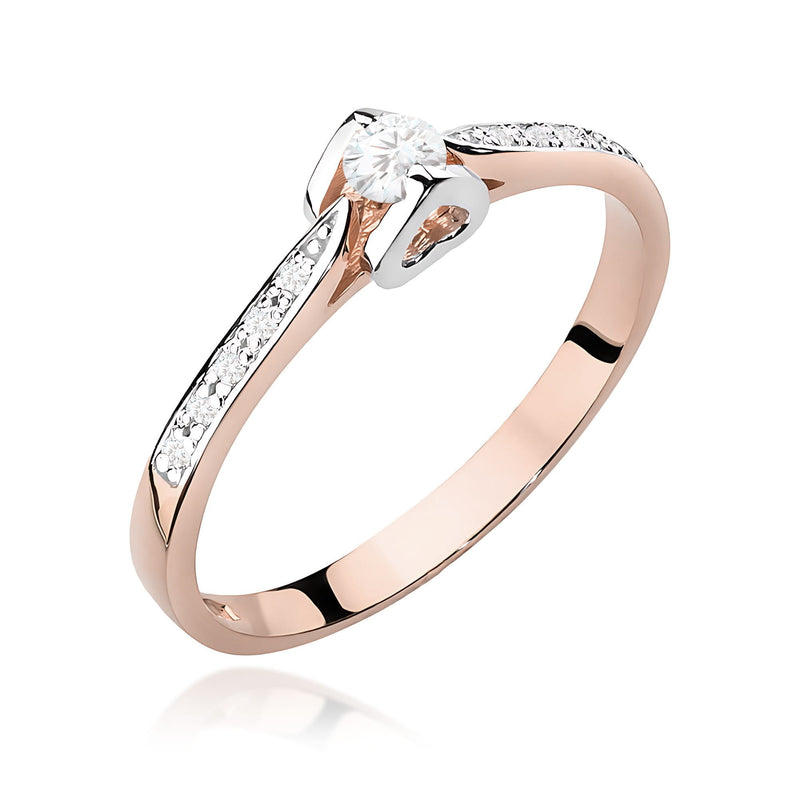 Inel Aur 14K cu Diamante de Laborator 0.15 ct, imaginea 5 din 12