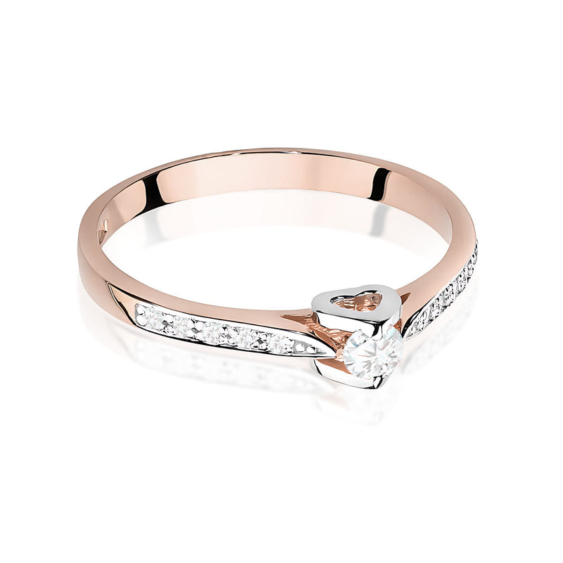 Inel Aur 14K cu Diamante de Laborator 0.15 ct, imaginea 6 din 12