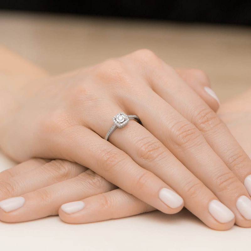 Inel Aur 14K cu Diamante de Laborator 0.21 ct, imaginea 12 din 12