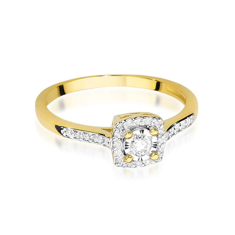 Inel Aur 14K cu Diamante de Laborator 0.21 ct, imaginea 2 din 12