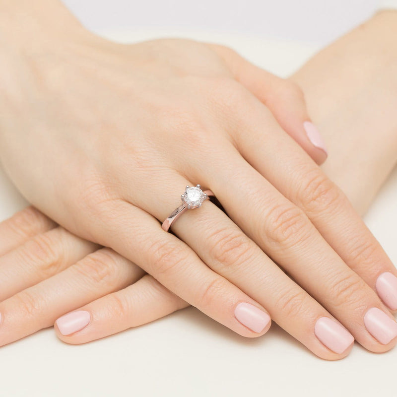 Inel Aur 14K cu Diamant de Laborator 0.70 ct, imaginea 8 din 12