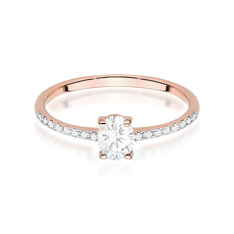 Inel Aur 14K cu Diamante de Laborator 0.38 ct, imaginea 6 din 12