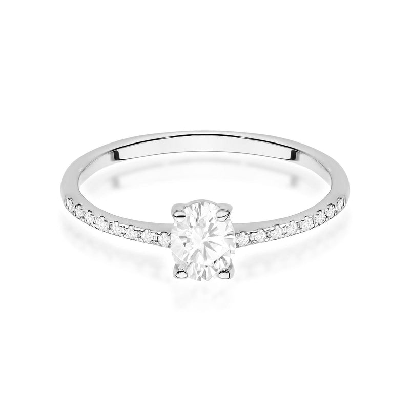 Inel Aur 14K cu Diamante de Laborator 0.38 ct, imaginea 10 din 12