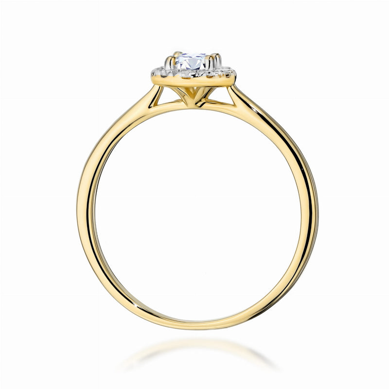 Inel Aur 14K cu Diamante de Laborator 0.40 ct, imaginea 3 din 12