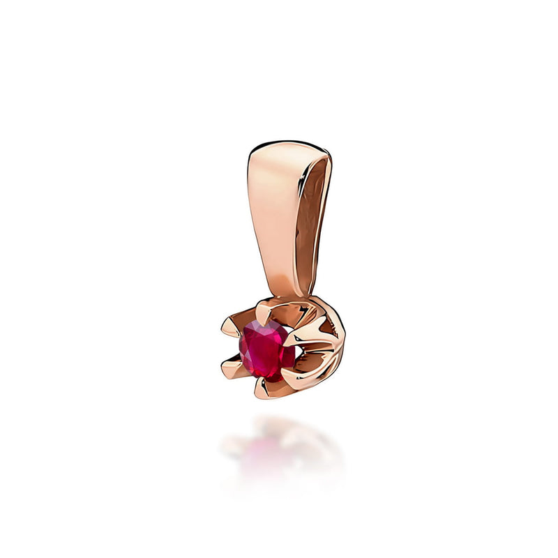 Pandantiv Aur 14K cu Rubin 0.15 ct, imaginea 3 din 6