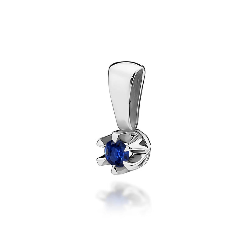 Pandantiv Aur 14K cu Safir 0.15 ct, imaginea 5 din 6