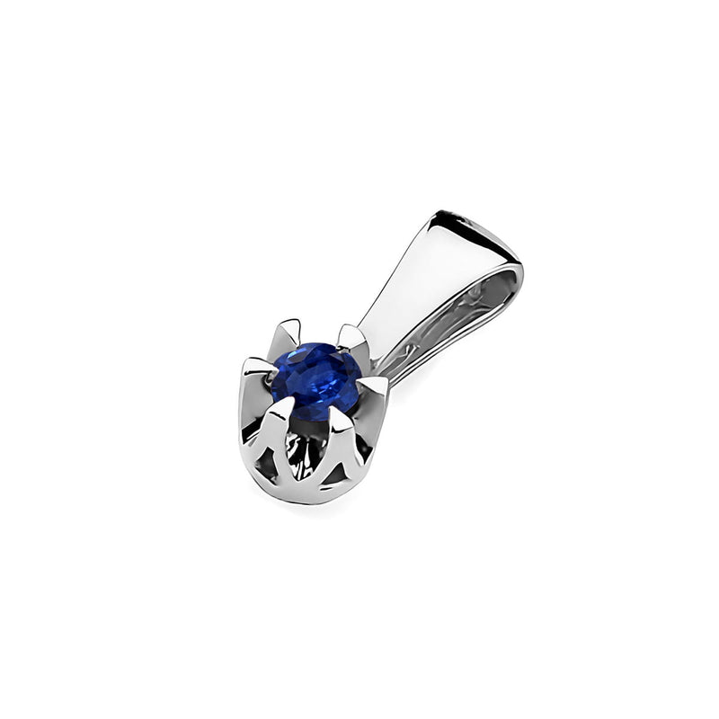 Pandantiv Aur 14K cu Safir 0.15 ct, imaginea 6 din 6