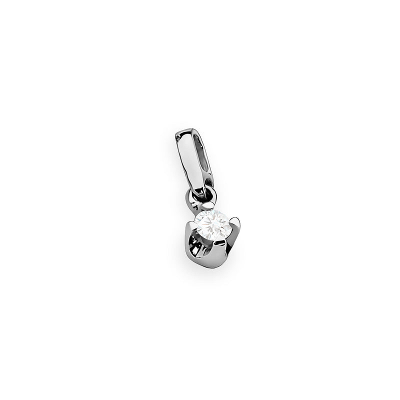Pandantiv Aur 14K cu Diamant Natural 0.08 ct, imaginea 6 din 6
