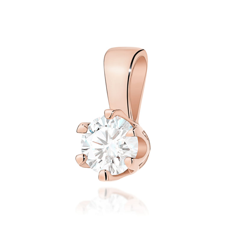 Pandantiv Aur 14K cu Diamant Natural 0.30 ct, imaginea 4 din 9